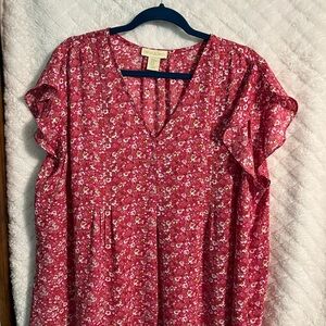 Cynthia Rowley Pink Floral Women's Blouse